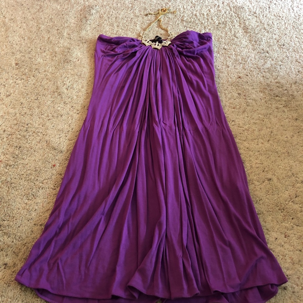 SKY princess halter dress. Purple Size M.